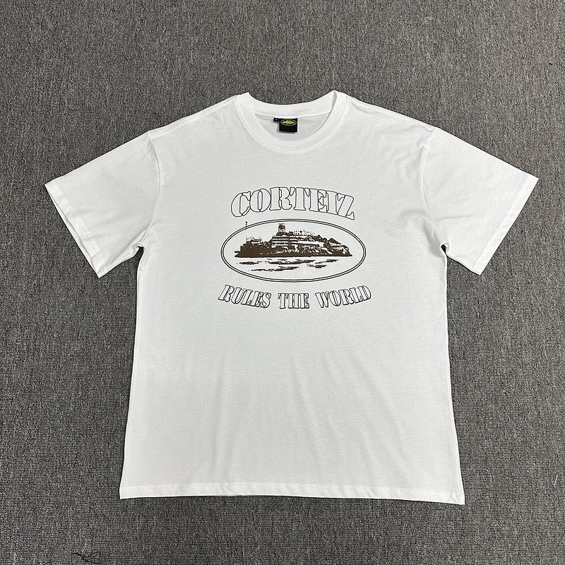 Vintage Graphic Print White T-Shirt Unisex Streetwear Casual Short Sleeve Tee