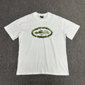 Neon Green Graphic Print White T-Shirt Unisex Streetwear Casual Short Sleeve Tee