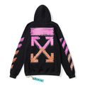 Off-White Black Color Arrow Graphic Hoodie