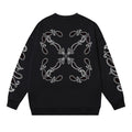 Off-White Paisley Graphic Sweatshirt Black