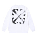 Off-White Blurred Arrow Graphic Sweatshirt White