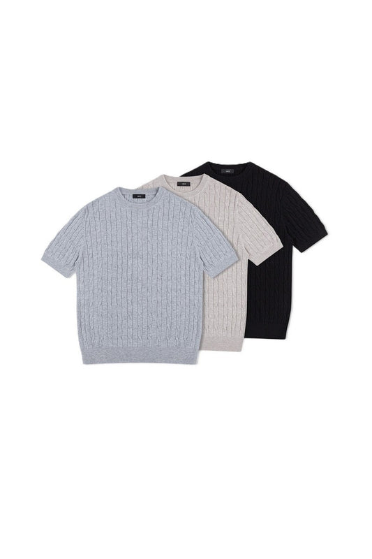 Cable Knit T-Shirt