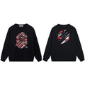 BAPE Graphic Ape Head Racing Crewneck Sweatshirt Black