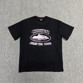 Vintage Graphic Print Black T-Shirt Streetwear Casual Short Sleeve Tee