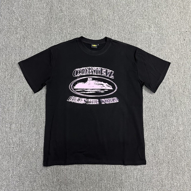 Vintage Graphic Print Black T-Shirt Streetwear Casual Short Sleeve Tee