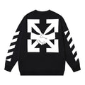 Off-White Arrow Handshake Graphic Sweatshirt Black