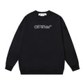 OFF WHITE Blur Logo Crewneck Sweatshirt Black