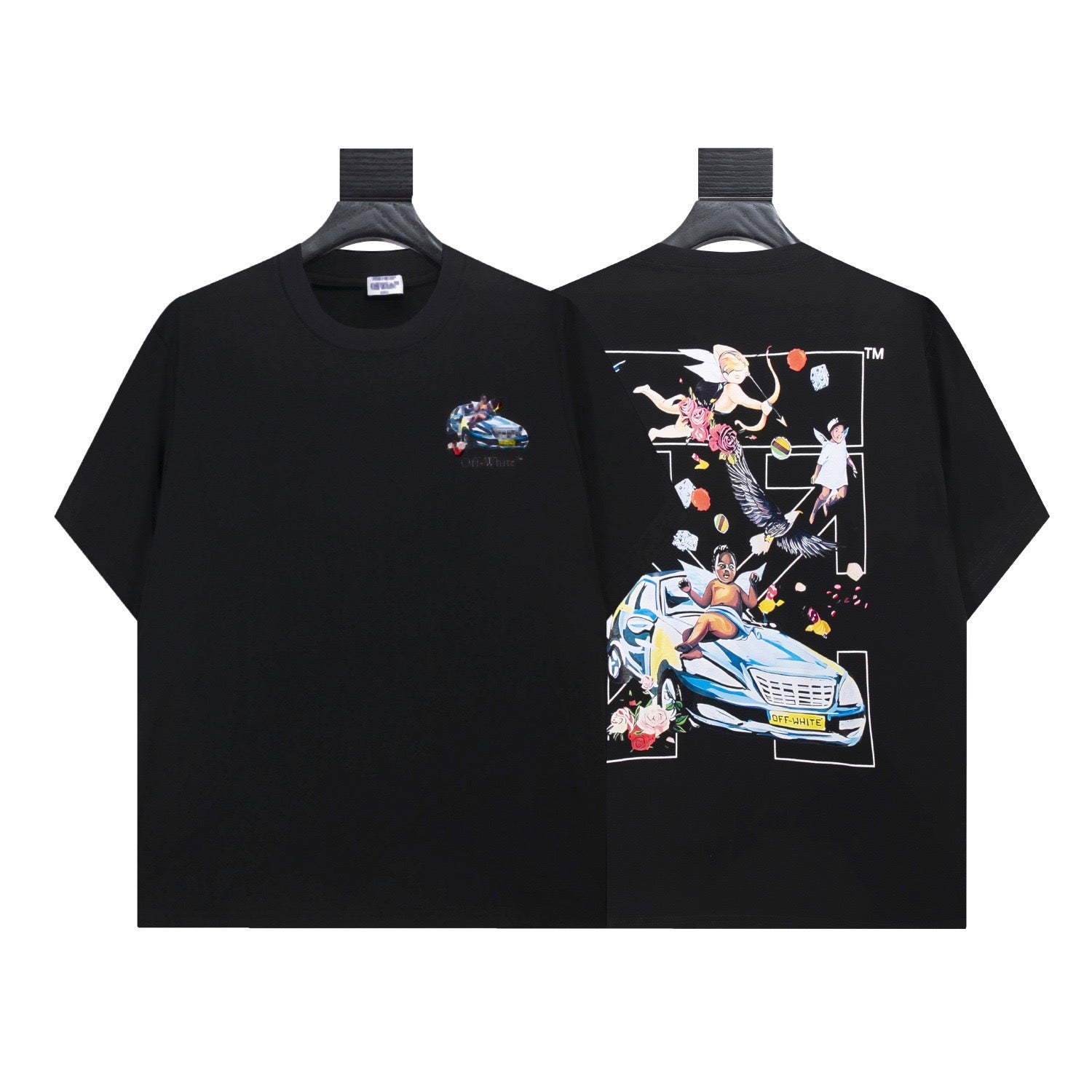 Off-White Car Graphic Black T-Shirt