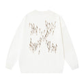 OFF WHITE Figure Print Crewneck Sweatshirt White