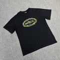 Neon Graphic Print Black T-Shirt Unisex Streetwear Casual Short Sleeve Tee
