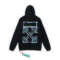 Off-White Black Blue Sketch Arrow Hoodie