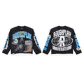 Men's Vintage Skeleton Graphic Oversized Long Sleeve T-Shirt – Retro Streetwear Cotton Tee