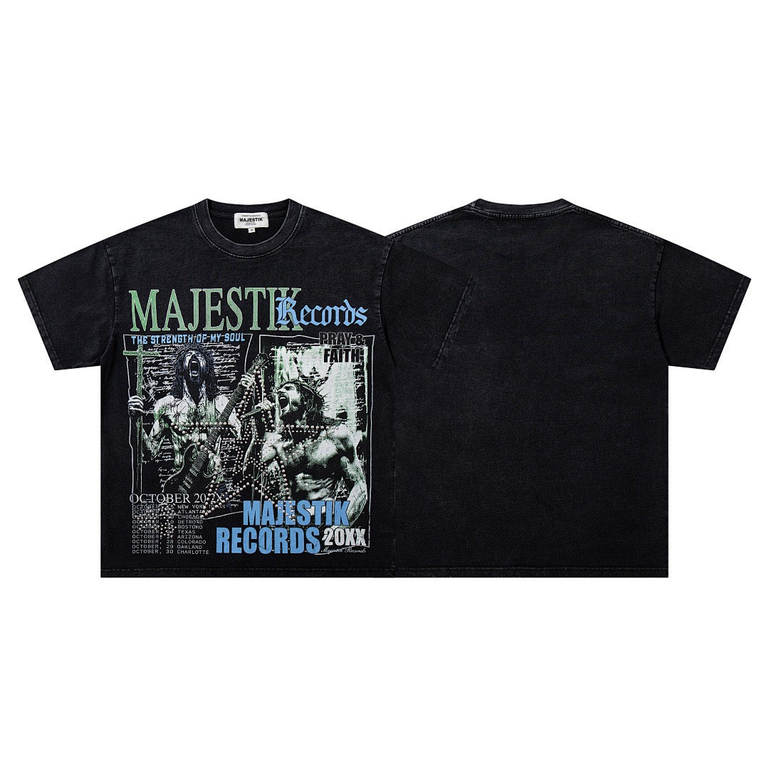 MAJESTIK Records Vintage Graphic T-Shirt