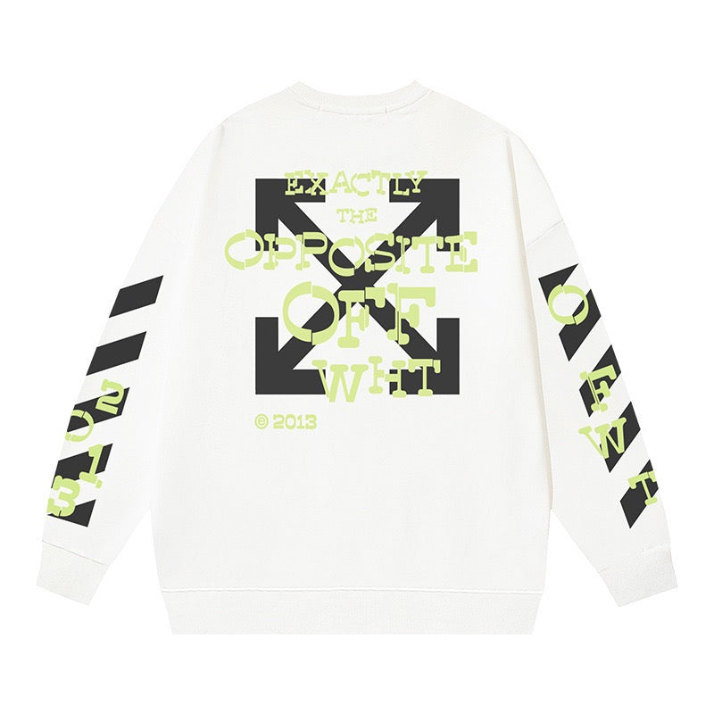 Off-White Opposite Graphic Sweatshirt White