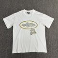 Black Graphic Print T-Shirt Unisex Streetwear Casual Short Sleeve Tee
