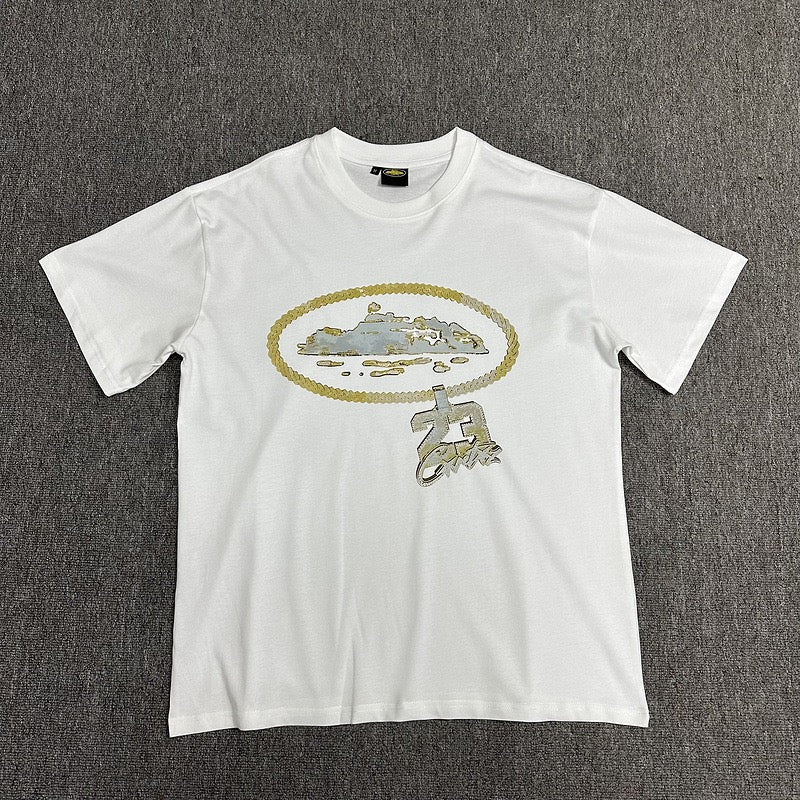 Black Graphic Print T-Shirt Unisex Streetwear Casual Short Sleeve Tee