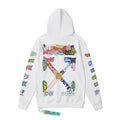 Off-White Colorful Graphic Arrow Hoodie White