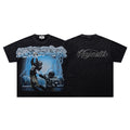 MAJESTIK Vintage Football Graphic T-Shirt