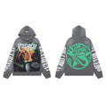 Men's Vintage Skeleton Graphic Oversized Hoodie – Streetwear Pullover Sweatshirt