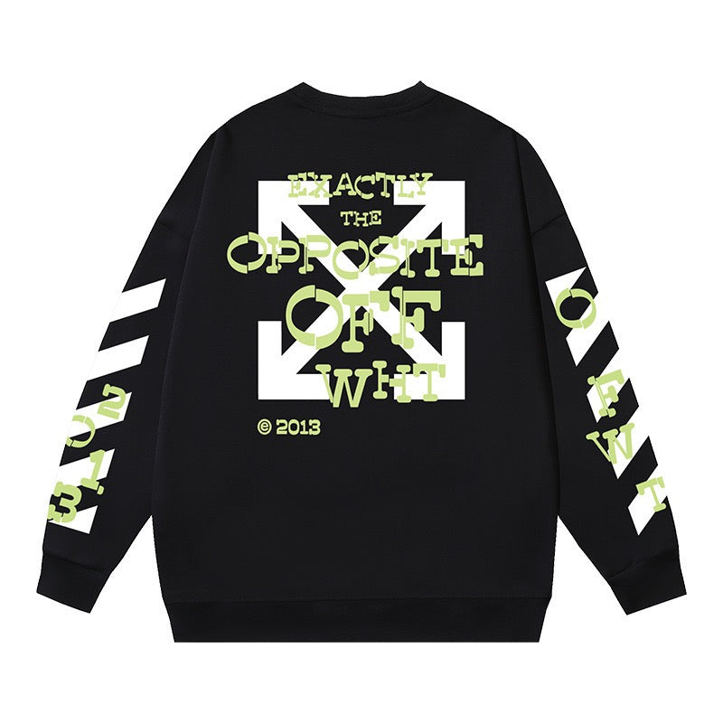 Off-White Opposite Graphic Sweatshirt Black
