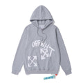 Off-White Grey Arrow Graphic Hoodie