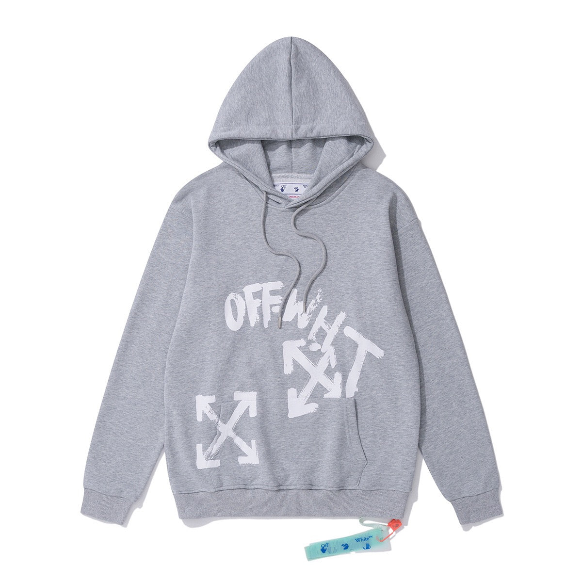 Off-White Grey Arrow Graphic Hoodie