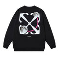 OFF WHITE Moon Arrow Logo Crewneck Sweatshirt