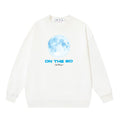 OFF WHITE On The Go Moon Graphic Crewneck Sweatshirt