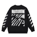 OFF WHITE Scribble Arrow Graphic Crewneck Sweatshirt Black