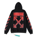 Off-White Black Red Arrow Graphic Hoodie