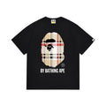 BAPE Plaid Ape Head Graphic T-Shirt