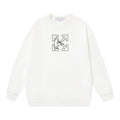 Off-White Outline Arrow Graphic Sweatshirt White