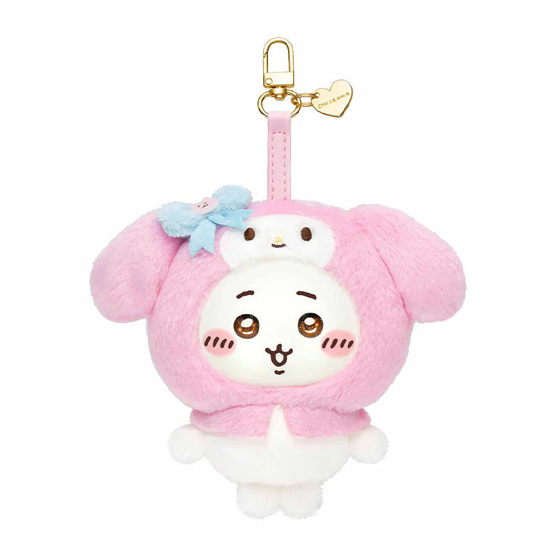 Chiikawa x Sanrio Characters Vinyl Plush Keychains