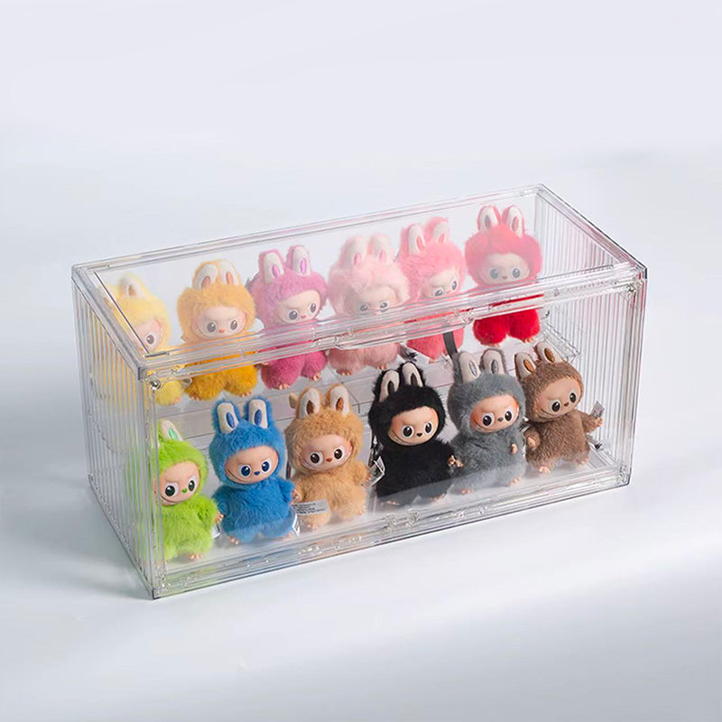 Mini Labubu Pin for Love Transparent Display Case