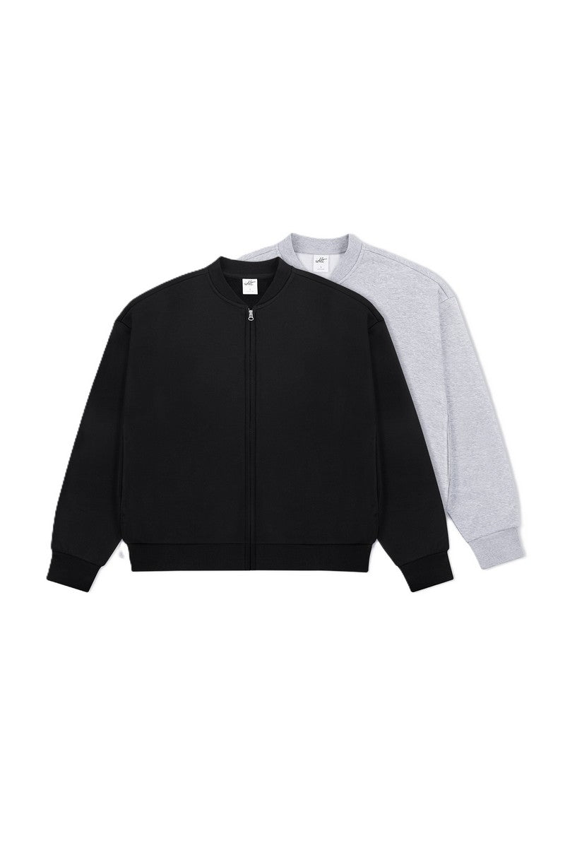 Boxy Zip Fleece Cardigan