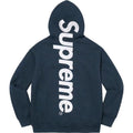 Supreme Vertical Logo Hooded Sweatshirt - Navy