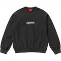 Supreme Box Logo Crewneck - Washed Black