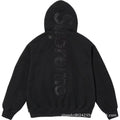 Supreme Vertical Logo Hooded Sweatshirt - Black