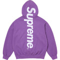 Supreme Center Vertical Logo Hooded Sweatshirt - Purple