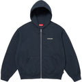 Supreme Small Box Logo Hooded Zip-Up Sweatshirt - Navy