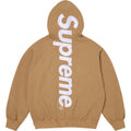 Supreme Center Vertical Logo Hooded Sweatshirt - Camel / Tan