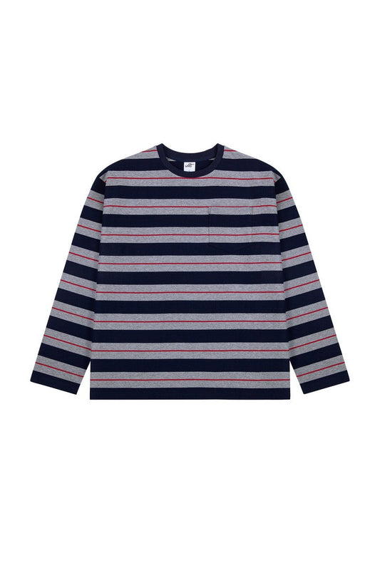 Heavyweight Striped Pocket Tee