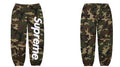 Supreme Camo Logo Sweatpants - Woodland Camo