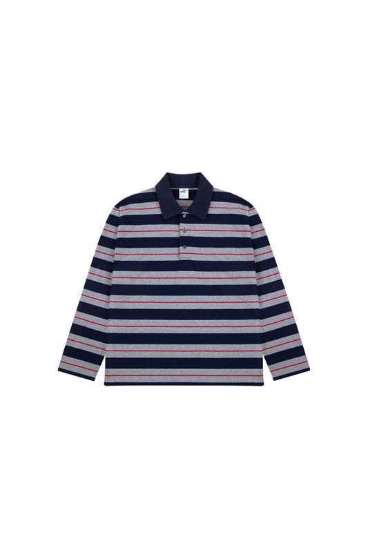 Heavyweight Striped Polo Tee