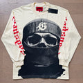 GodSpeed Mask Graphic Cream Long Sleeve T-Shirt