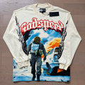 GodSpeed Automotive Graphic Cream Long Sleeve T-Shirt