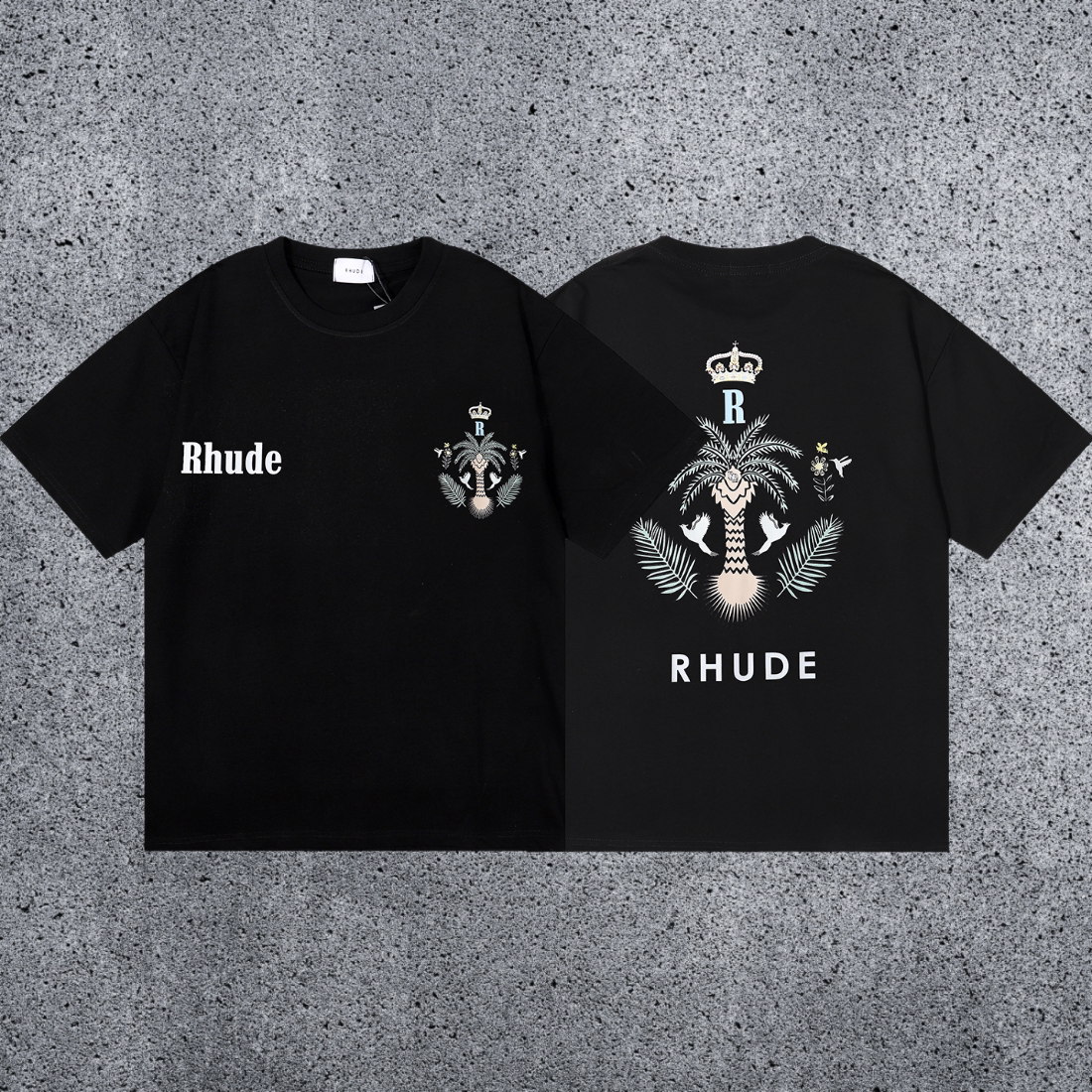 RHUDE Royal Crest T-Shirt – Black