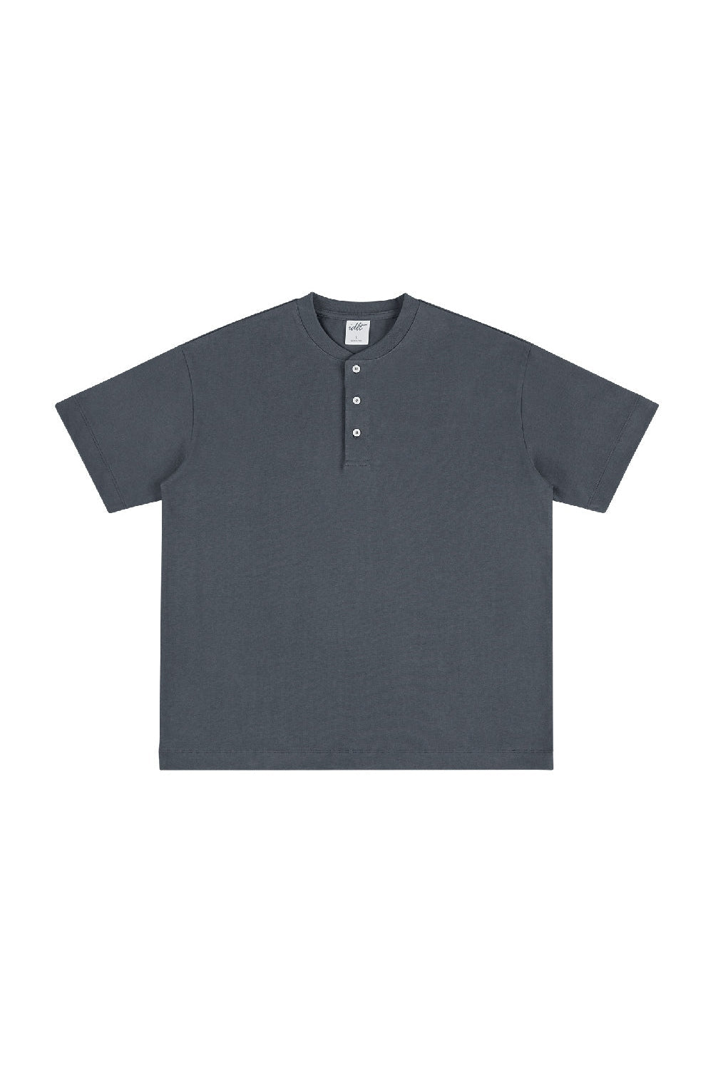 Heavyweight 320g Cotton Henley Oversized Tee