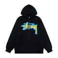 STUSSY Stock Logo Pullover Hoodie – Black