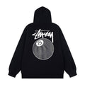 STUSSY 8 Ball Graphic Pullover Hoodie – Black